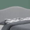 Queen Size, Bed Headboard Only, Upholstered, Transitional - Gray - Image 3