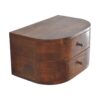 Lunar - 2 Drawer Floating Nightstand - Chestnut - Image 6