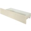 Queen Size Upholstered Platform Bed With 2 Drawers And 1 Trundle, Classic Strip Headboard Design - Beige - Image 8