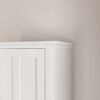 Wooden Bathroom Floor Storage Cabinet With 2 Doors And 6 Shelves - White - Image 11