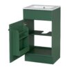 18" Bathroom Vanity With Sink, & Ceramic Cabinet With Adjustable Shelf - Green - Image 15