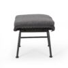 Outdoor Modern Boho Wicker Ottoman With Cushions (Set of 2) - Gray - Image 8