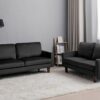Plush Comfort Loveseat - Black - Image 12