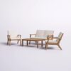 Avacyn - Outdoor 4 Seater Chat Set With Cushions - Natural / Cream - Image 11