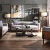 Pelton - Sofa With 2 Toss Pillows - Walnut - Image 5