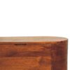 Rounded Lid Up Blanket Box - Chestnut - Image 9