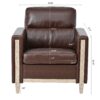 1 Seater Sofa - Brown - Image 5