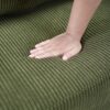 Twin Size Sofa Bed Sleeper Sofa Loveseat With Foldable Mattress, Side Table, USB Ports - Green - Image 19