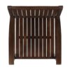 Wilson - Rustic Dining Chair Acacia Wood With Slat Panel Design (Set of 2) - Dark Brown - Image 10