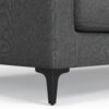 Ava - Mid Century Sofa With Ottoman Set - Dark Gray - Image 7