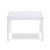 Della - 3-Piece Solid Wood Kids Table & Two Chair Set - White - Image 3