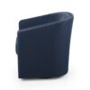 Modern Upholstered Swivel Club Chair With Nailhead Trim - Blue - Image 7