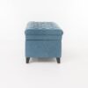 Juliana - Storage Ottoman With Stylish Designб Fabric And Birch Legs - Blue - Image 8