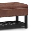 Lomond - Storage Ottoman Bench - Distressed Saddle Brown - Image 6