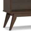 Draper - Mid Century Low Bookcase - Walnut Brown - Image 8