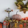 Pumpkin Ornament Decor For Holiday Harvest Festival Fall Festival & Thanksgiving (Set of 2) - Orange Multi - Image 3