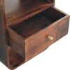 Curved Edge Bedside Table - Walnut - Image 5