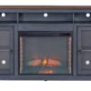 Americana - 66 In Fireplace TV Stand For TVs Up To 80" - Blue - Image 6