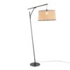 Daniella - Salon Contemporary Floor Lamp - Black / Natural - Image 2