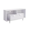 Modern TV Stand & Two Shelves And Two Drawers - White - Image 3