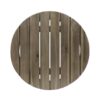 Outdoor Table With Slat Panel Table Top - Gray - Image 5