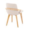 Cosmo - Mid-Century Chair - Natural / Cream - Image 3