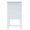 Modern Bathroom Vanity Cabinet, Combo With Open Storage, Two Drawers - White - Image 12