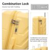 Set 3 Pieces 20" / 24" / 28" Abs Spinner Wheel Luggage, Matching Color, With Combination Lock - Yellow - Image 6