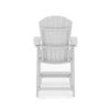 Adirondack Style Counter Chair Stylish HDPE Poly Lumber For Dining, Patio, And Garden Comfort - Dark Gray - Image 3