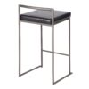 Fuji - Industrial Stackable Counter Stool (Set of 3) - Black - Image 4