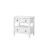 Open Nightstand With 2 Drawers - White - Image 3