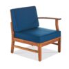 Perla - 3 Seater Sofa And Table Set - Blue - Image 6