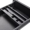 3 Drawer Mobile File Cabinet Under Desk Office, Simple Style Versatile Storage Cabinet, 5 Wheel Design Anti-Tilting Cold Rolled Steel Waterproof Moisture-Proof - Black - Image 9