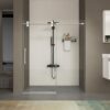Frameless Shower Door, Sliding Shower Door, With Premium Thick Tempered Glass Shower Enclosure, Double Side Easy Clean Coat, Finished With Buffer - Chrome - Image 13