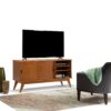 Draper - Mid Century Medium TV Media Stand - Teak Brown - Image 9