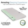 Memory Foam Camping Mattress Foldable, Portable Comfort With Water Resistant Cover - Gray - Image 8