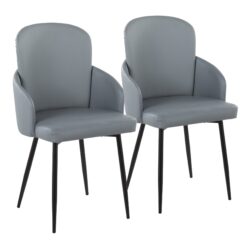 Dahlia - Contemporary Dining Chair (Set of 2) - Gray