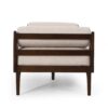 Modern Chaise Lounge With Button Tufting And Bentwood Structure - Beige - Image 7