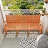 1 Piece Indoor / Outdoor 3 Seater Sofa, UV Resistant, Waterproof And Durable - Apricot Brown - Image 2