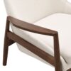 Accent Chair, Mid-Century Modern Armchair (Set of 2) With Solid Wood Frame, Reading Leisure Chair With High Back For Living Room - Beige - Image 9