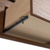Modern Wall Mounted Bathroom Vanity With Resin Sink And Soft Close Drawer - Brown Ebony - Image 23