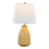 Claudia - Contemporary Lamp (Set of 2) - Misted Yellow / Polished Nickel / White - Image 3