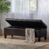 Nebulous - Upholstered Ottoman With Storage And Diamond Tufted Seat - Brown - Image 6