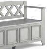 Amherst - Entryway Storage Bench - Fog Gray - Image 9