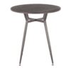 Clara - Industrial Round Dinette Table - Espresso - Image 2