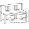 Burlington - Entryway Storage Bench With Drawers - White - Image 2