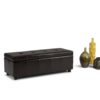 Castleford - Storage Ottoman - Coffee Brown - Image 9