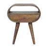 ed Circular Bedside Table - Gray Wash - Image 11