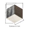 Hexagon Waterjet Marble 3 Color Marble For Floor And Wall Polished Marble Tile Stone (Set of 12) - Black / Gray / White / Black / White / Gray - Image 7
