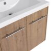 Modern Floating Bathroom Vanity With Resin Sink Soft Close Doors 24" Plywood Design - Imitative Oak - Image 12